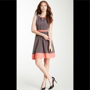 Jessica Simpson Pleated Colorblock Dress